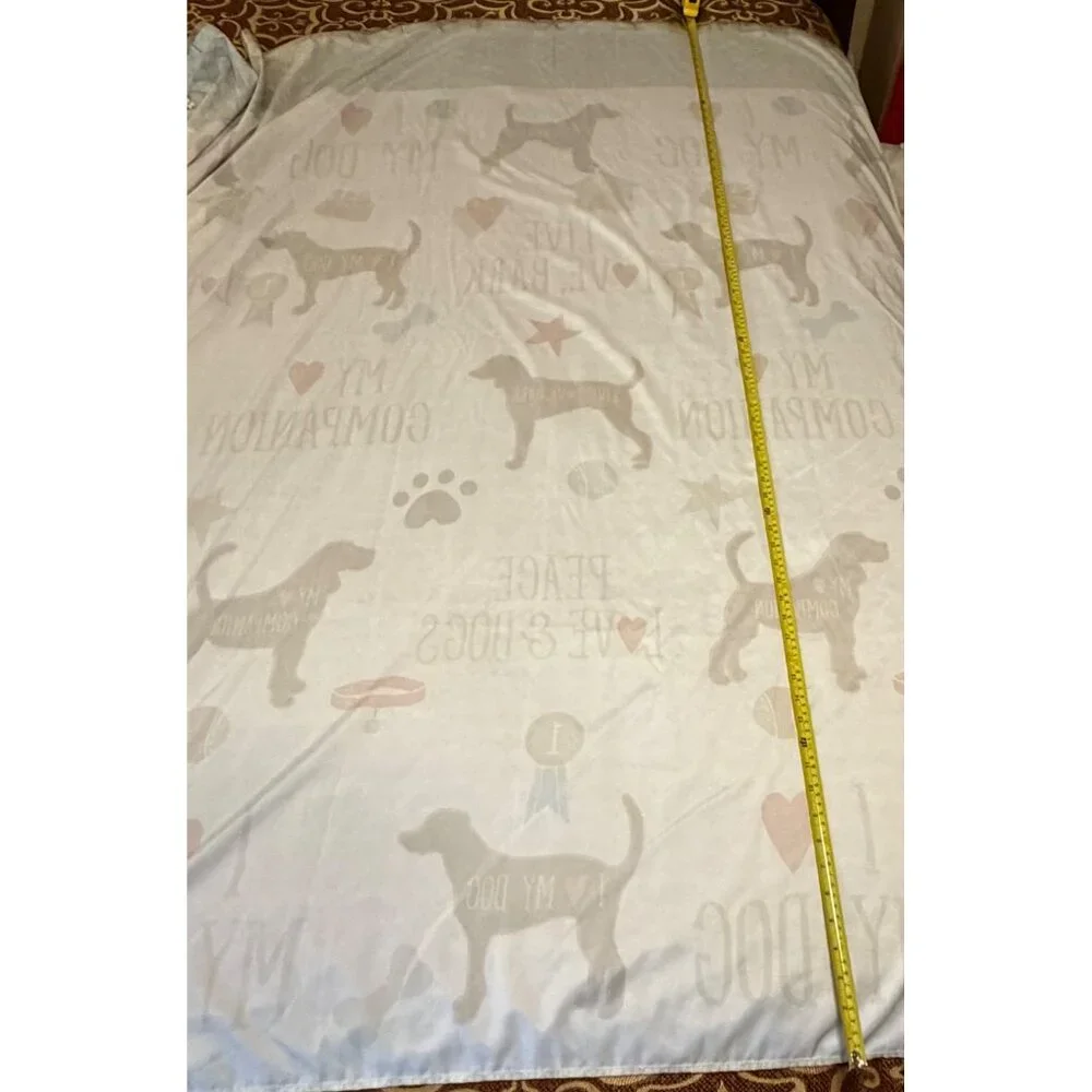 Saturday Knight Ltd Dogs Multicolored Shower Curtain 100% Polyester 70X72